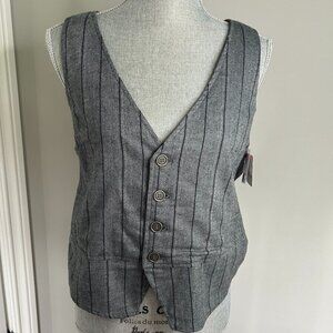 Free People Waist Coat Black and Gray Size M NWT